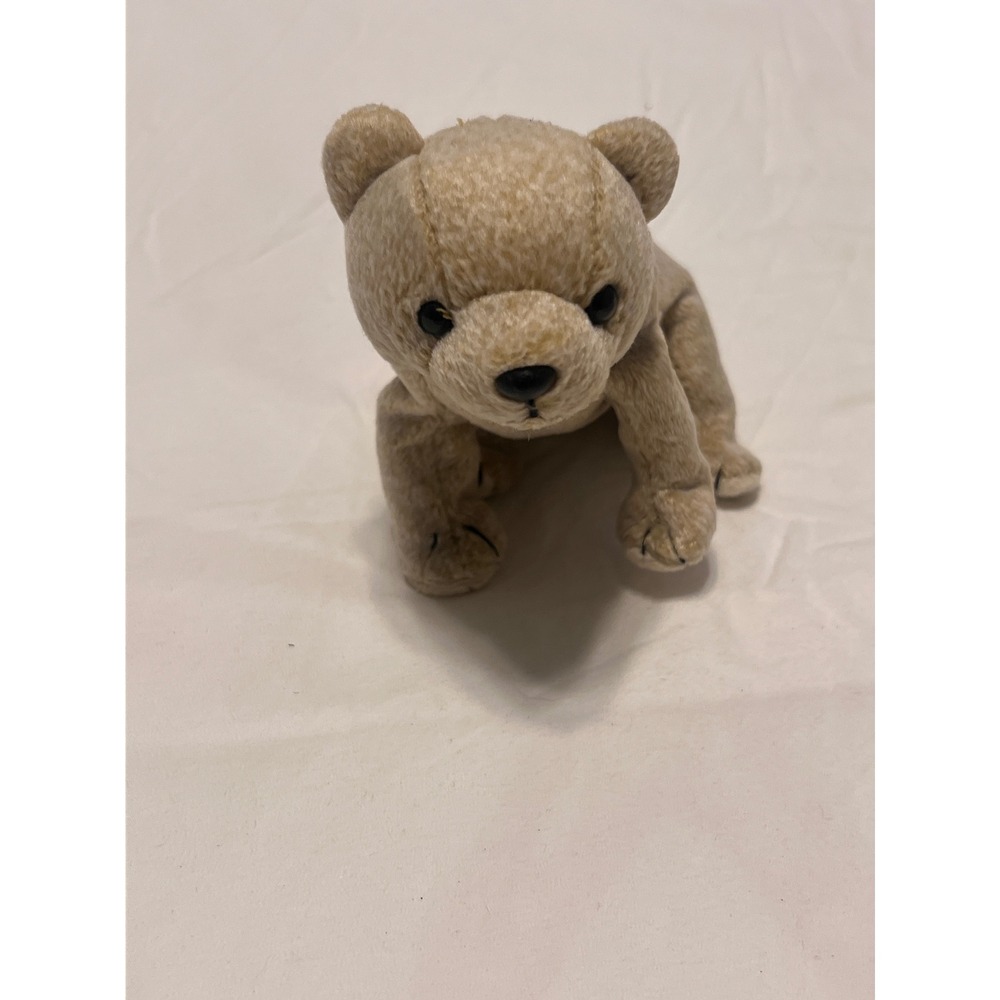 Ty Beanie Baby Almond the Bear Light Brown Plush Toy 1999 Retired 4246